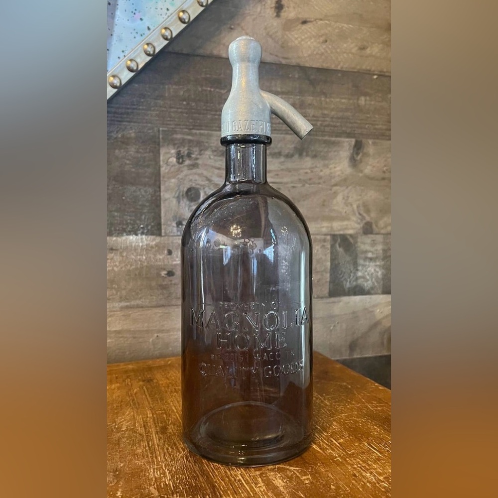 Magnolia Home Glass Seltzer Bottle